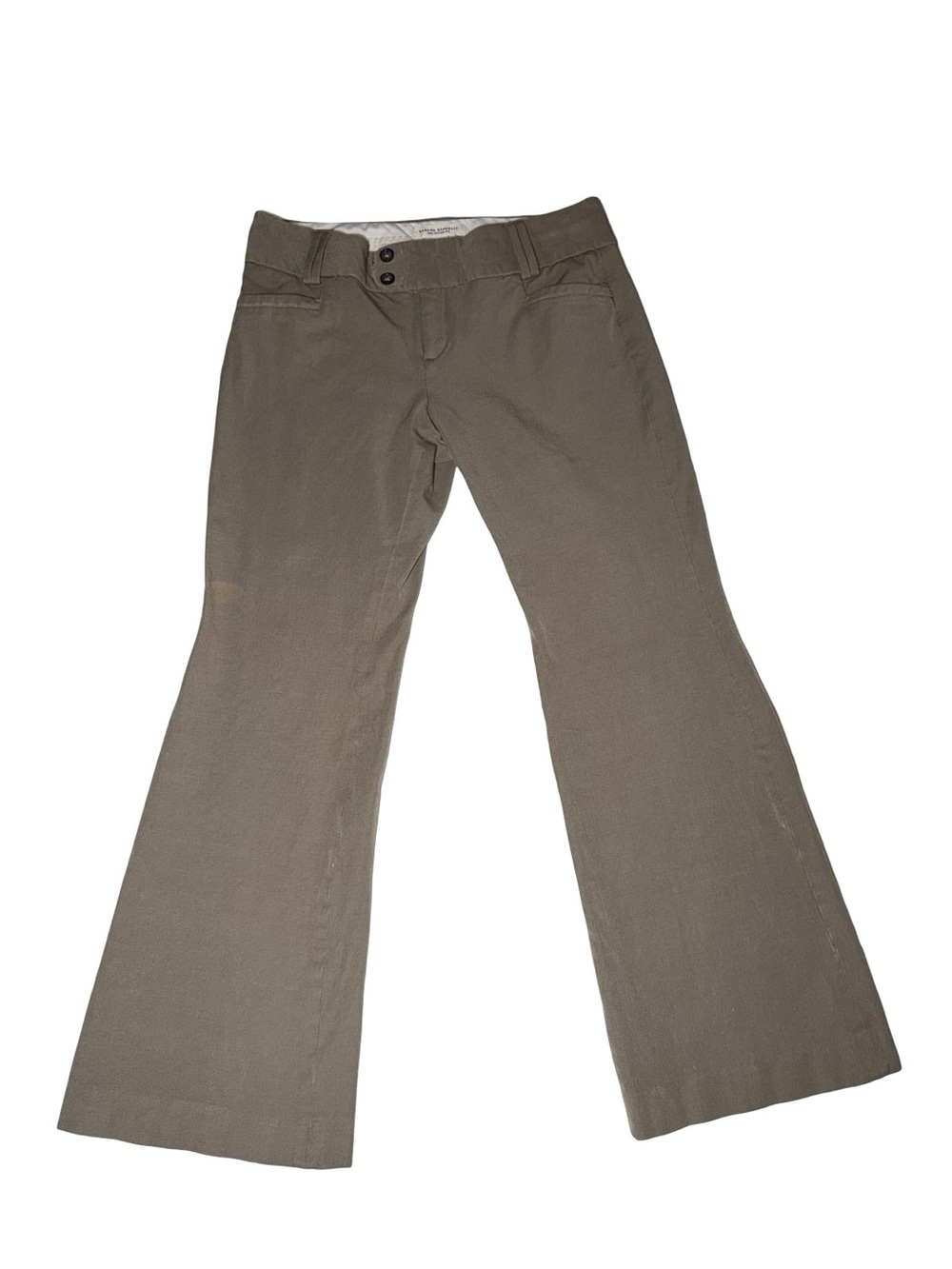 Banana Republic The Sloan Fit Stretch Flare Trousers Dress Pants STAINED